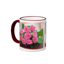 Pink Roses Coffee Mugs
