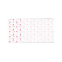 Pink Roses Pattern. Custom Address Label