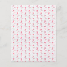 Pink Roses Pattern. Flyer