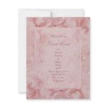 Pink roses pearls elegant wedding engagement