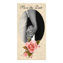 Pink Roses Photo Card Template