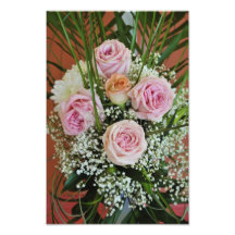 Pink roses photographic print