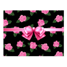 Pink Roses Post Card