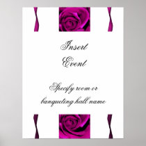 Pink roses posters templates - customizable
