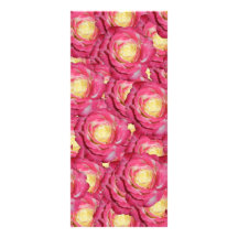 Pink roses rack card