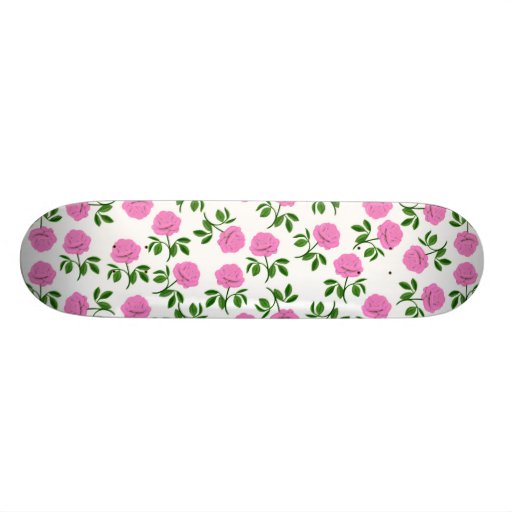 Pink Roses Skateboard