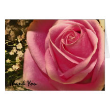 Pink RoseThank You Cards