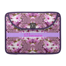 Pink Sakura Cherry Blossom Save the Date Bride Sleeves For MacBooks