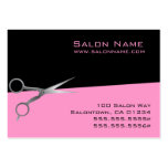 Pink Salon Business and Punch Cards Business Card