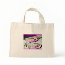 Pink sandy flip flop sandals on Florida beach Tote Bag