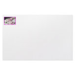 Pink sandy flip flop sandals on Florida beach Stationery Design