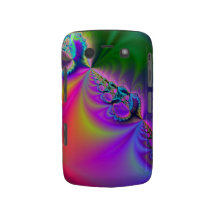 Pink satin folds Fractal Blackberry Bold case