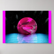 Pink Satin Winged Sphere  Posters