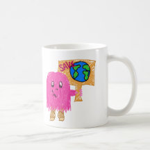 Pink Save Planet Coffee Mug