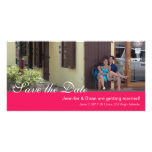 Pink Save the Date Photocard Photo Cards