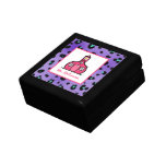 Pink Schoolhouse Purple Leopard Teacher Gift Box