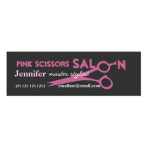 Pink Scissors Salon Appointment Business Card