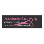 Pink Scissors Salon Appointment Business Card