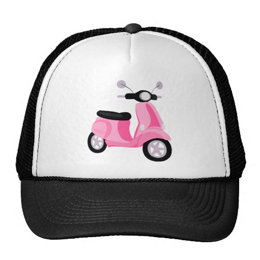 Pink Scooter Mesh Hat