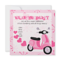 Pink Scooter with Hearts! Custom Announcements