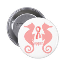 Pink Sea Horses buttons