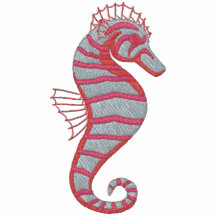 Pink Seahorse Emrboidered Tees