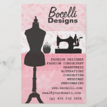 Pink Seamstress Fashion Flyer Design