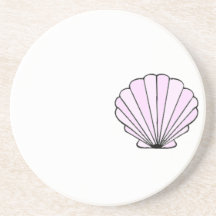 Pink Seashell Coaster