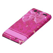 Pink sequins DROID RAZR phone case Motorola Droid RAZR Case