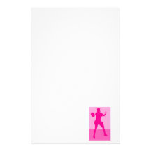 Pink Serve Custom Stationery