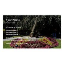 Pink Shady retreat, Public Gardens, Coutance, Fran Business Cards
