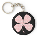 Pink Shamrock Abigail Keychains