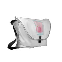 Pink shot with cherry commuter bag