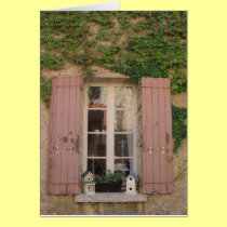 Pink Shuttered Window cards