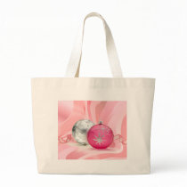 PINK & SILVER ORNAMENTS by SHARON SHARPE Canvas Bags