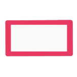 pink simple personalized shipping label