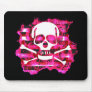 Pink Skull & Bones Mouse Mats