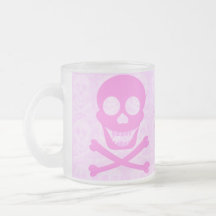 Pink Skull & Crossbones Mugs