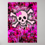 Pink Skull Print