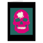 Pink Skull -- Silk Screen cards