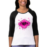 pink skull splat t-shirts