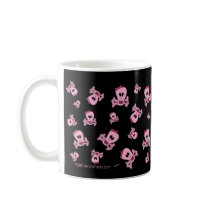 Pink Skull with Bow and Crossbones Mug