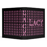 Pink Skulls on Black binders