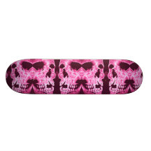 PINK SKULLS* SKATE DECK