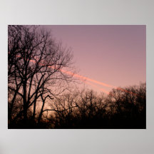 Pink Sky seen from Blue River Print