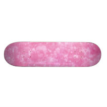 Pink sky skateboard deck
