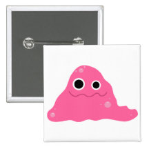 Pink Slime Monster Button
