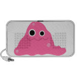 Pink Slime Monster Doodle Laptop Speaker