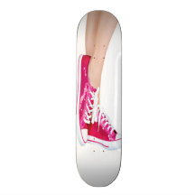 Pink Sneakers Skateboard