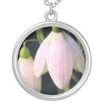 Pink Snow drop Necklace